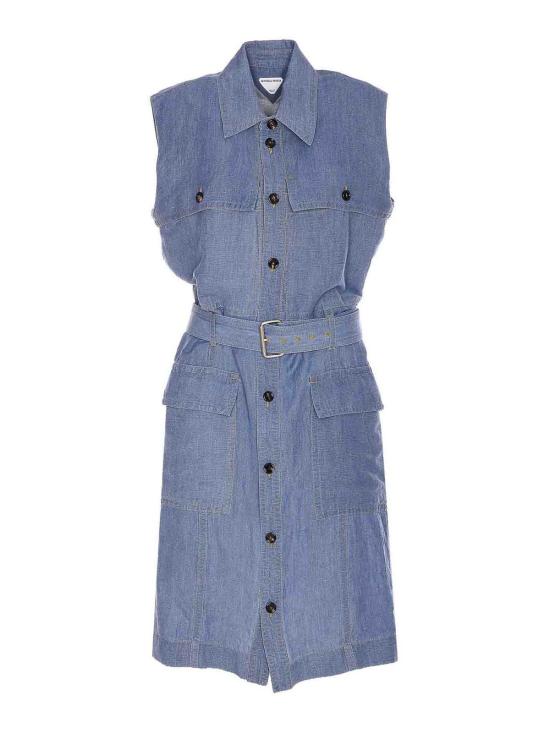  보테가베네타 롱 원피스 807860V4CX04000 Blue