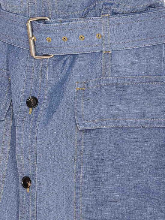  보테가베네타 롱 원피스 807860V4CX04000 Blue - BOTTEGA VENETA