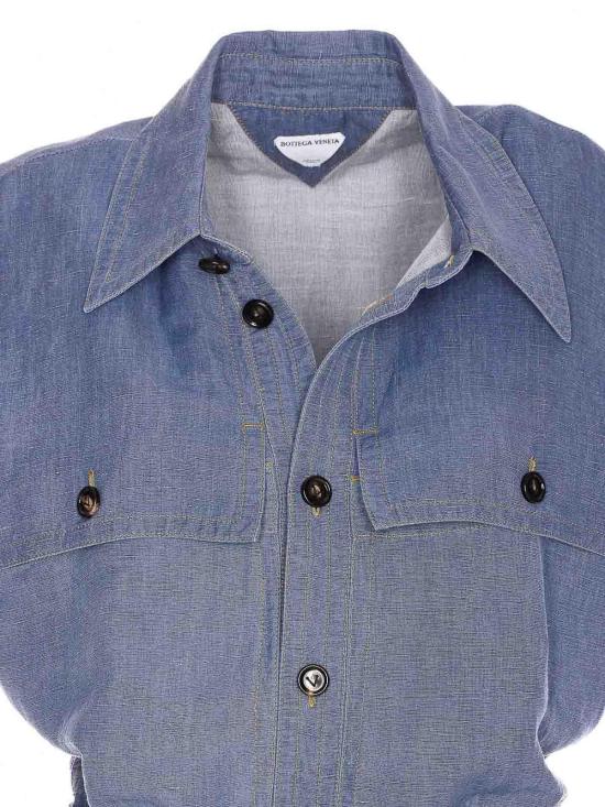  보테가베네타 롱 원피스 807860V4CX04000 Blue - BOTTEGA VENETA