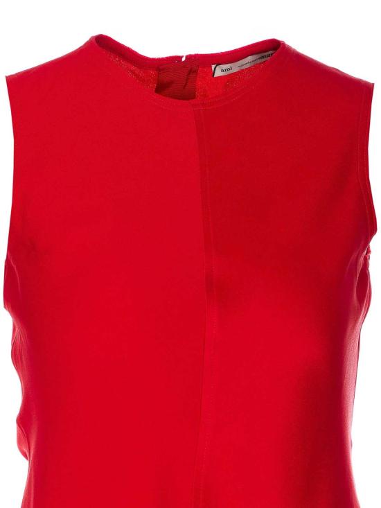  아미 민소매 티셔츠 FTP066AC0014632 Red - AMI