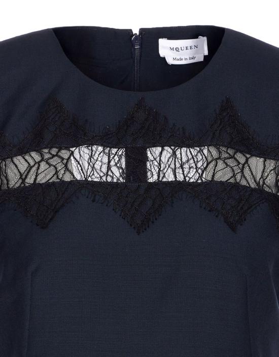 25SS 알렉산더 맥퀸 미디 원피스 830138QJAEK4100 BLUE