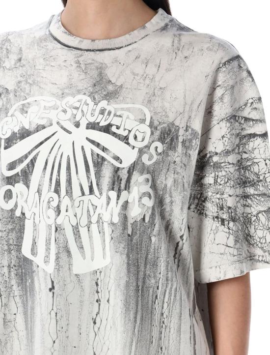 25SS 아크네 스튜디오 반팔 티셔츠 25PCL0298 BM0 FADED BLACK - ACNE STUDIOS