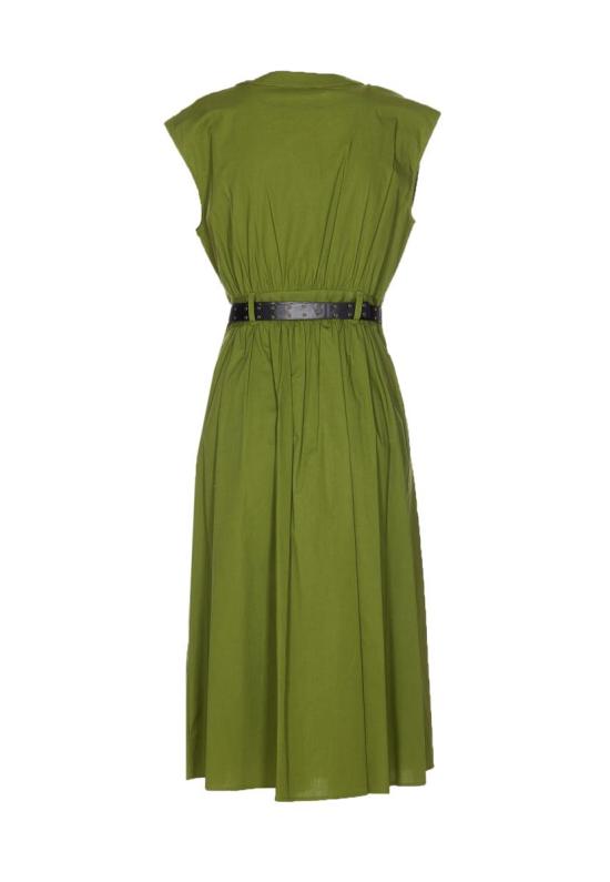 25SS 마이클 코어스 미디 원피스 MS5830KF4C340 GREEN - MICHAEL KORS