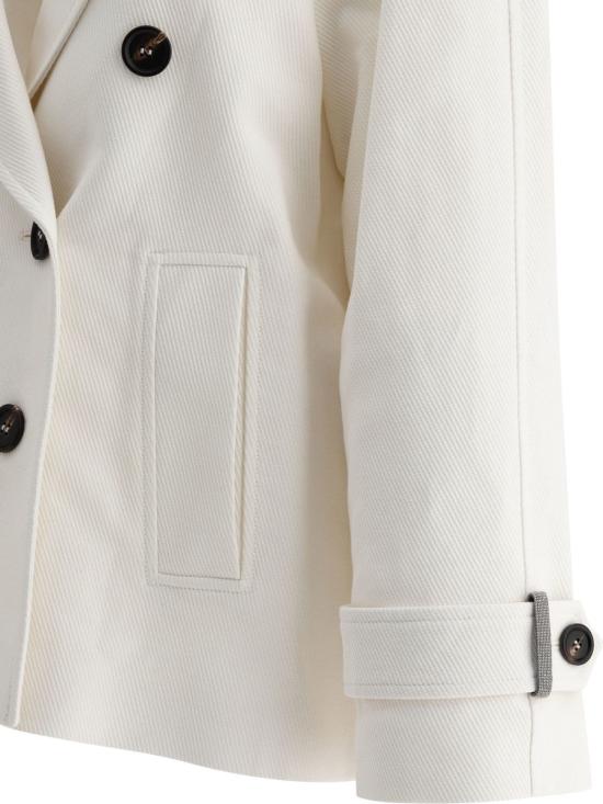 25SS 브루넬로 쿠치넬리 아우터 MH5347892 C9002 WHITE - BRUNELLO CUCINELLI