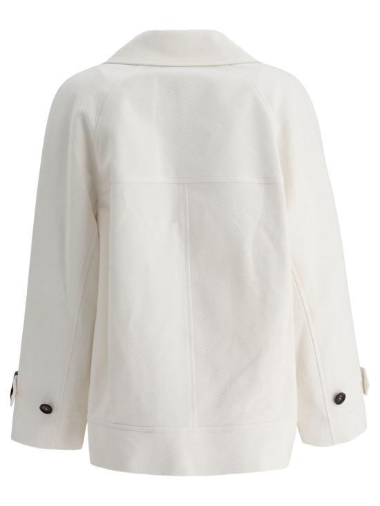 25SS 브루넬로 쿠치넬리 아우터 MH5347892 C9002 WHITE - BRUNELLO CUCINELLI