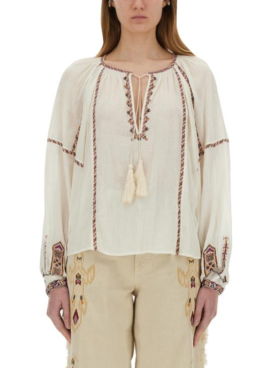 25SS 이자벨마랑에뚜왈 반팔 티셔츠 HT0557FA C1J11EECOE WHITE