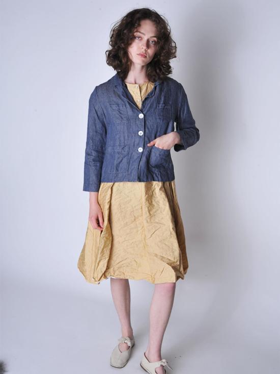  Sula Clothing LTD. 데님 자켓 Sula Clothing Ltd. 리넨 데님 스탠리 재킷 블루 - OTHER BRANDS