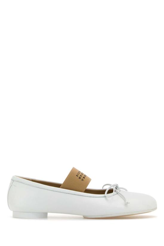 25SS MM6 메종마르지엘라 플랫 슈즈 S59WZ0099P3628 T1003 White