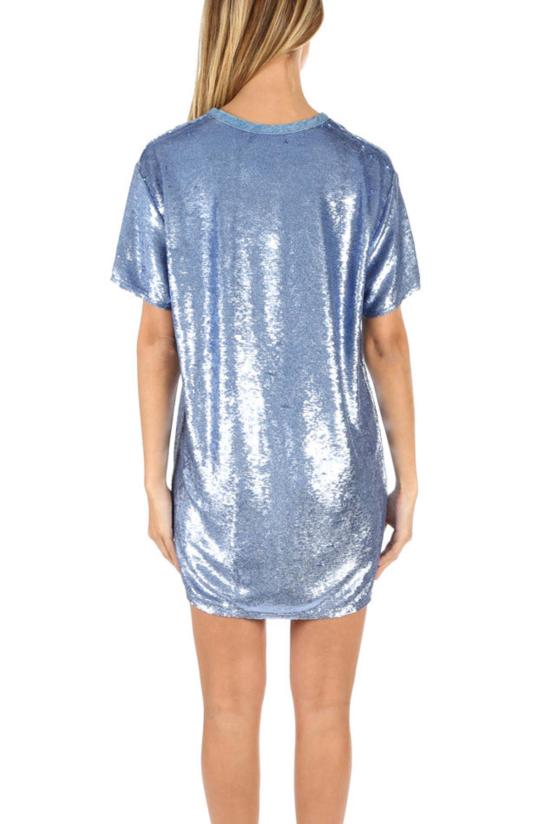  이로 숏 원피스 Iro Nabara 드레스 블러쉬 블루 - IRO