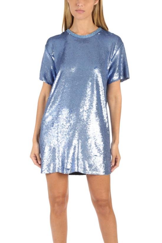  이로 숏 원피스 Iro Nabara 드레스 블러쉬 블루