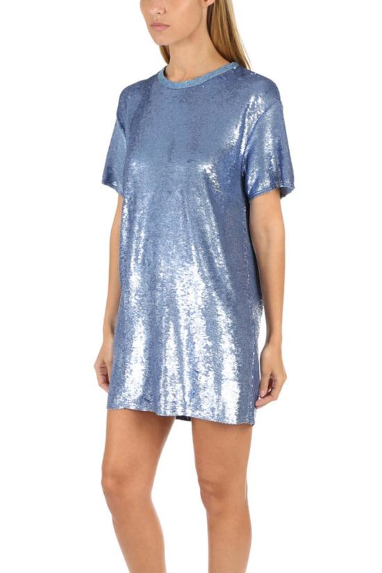  이로 숏 원피스 Iro Nabara 드레스 블러쉬 블루 - IRO