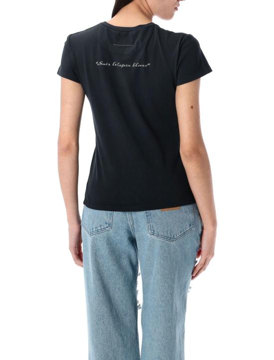 25SS MM6 메종마르지엘라 반팔 티셔츠 S62GD0199M20108 899 BLACK WASHED - MM6 MAISON MARGIELA