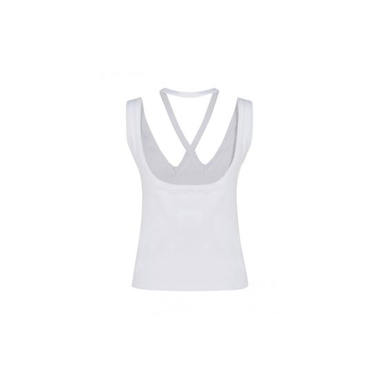  MM6 메종마르지엘라 민소매 티셔츠 S62NL0023S24285 100 White - MM6 MAISON MARGIELA