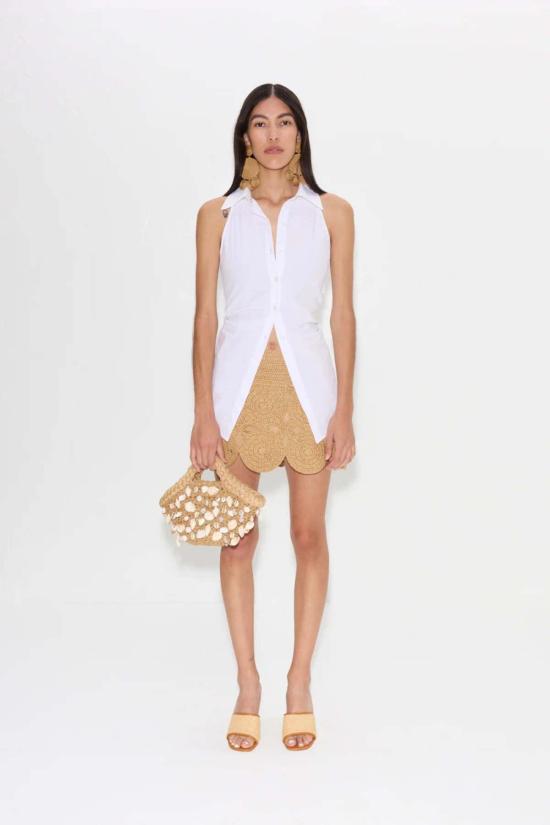  사이먼밀러 숏 스커트 Simon Miller Beep Beep 미니 스커트 내추럴