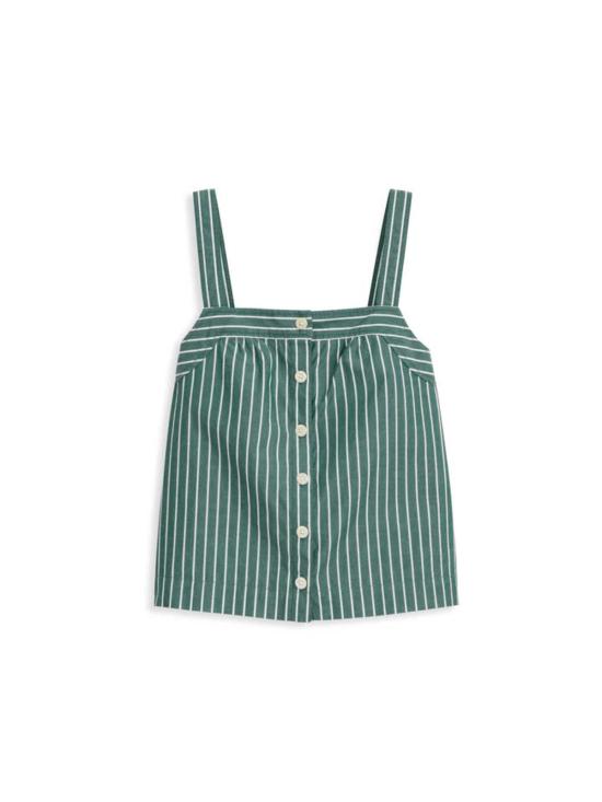  알렉스 밀 반팔 티셔츠 몬톡 스트라이프 탱크 그린/화이트 - ALEX MILL