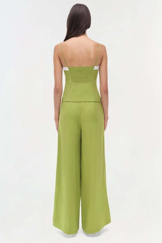  심카이 캐미솔 엘레노어 버튼다운 캐미 키위 멀티 - SIMKHAI