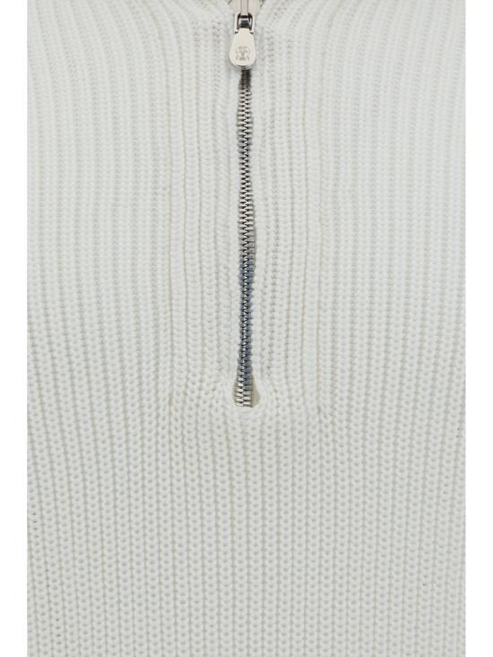 25SS 브루넬로 쿠치넬리 니트 베스트 M28708707 C2723 WHITE - BRUNELLO CUCINELLI