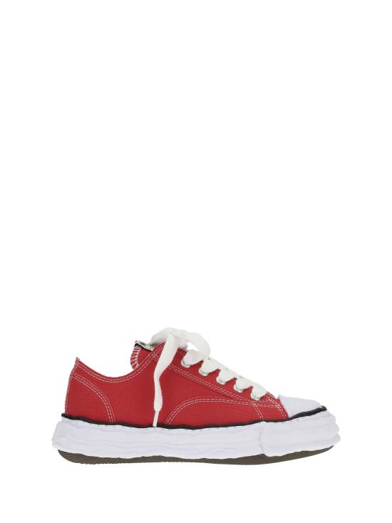 26SS 메종 미하라 야스히로 피터슨23 OG 솔 캔버스 로우탑 A11FW702 RED