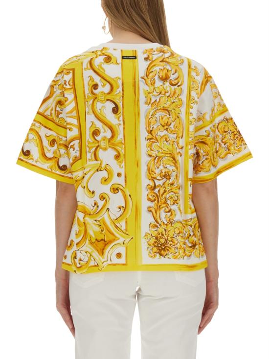 25SS 돌체앤가바나 반팔 티셔츠 F8U74T II7EPH55DQ YELLOW - DOLCE & GABBANA