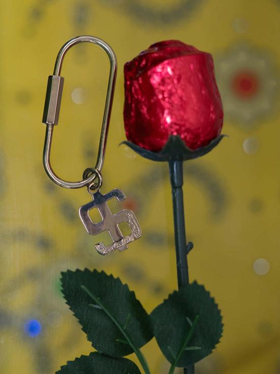  LL 키링 Ll Llc 달러 기호 키체인 황동