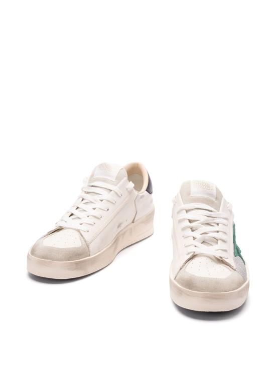 25SS 골든구스 스니커즈 GMF00333F00690882873 WHITE SILVER BLACK GREEN DOM - GOLDEN GOOSE
