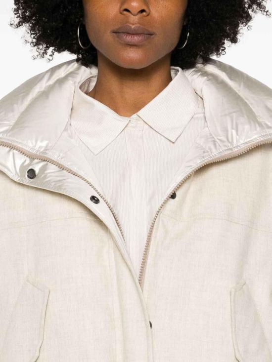  브루넬로 쿠치넬리 패딩 ML1597927C130 White Gold - BRUNELLO CUCINELLI