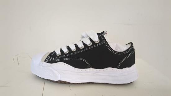  메종 미하라 야스히로 행크 OG 솔 캔버스 로우탑 A05FW702 BLACK DOM