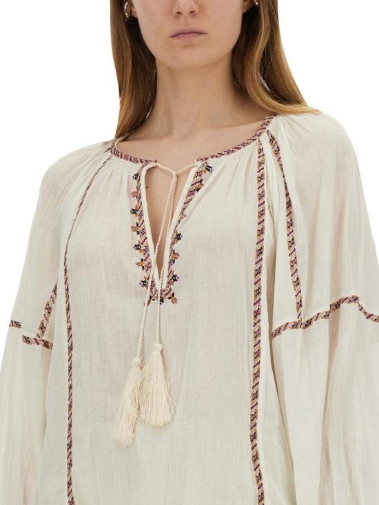 25SS 이자벨마랑에뚜왈 후드 티셔츠 HT0557FA C1J11EECOE WHITE - ISABEL MARANT ETOILE