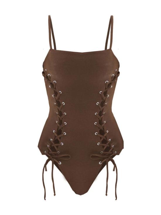 25SS Selia Richwood 원피스 수영복 ADASWIMSUIT BROWN