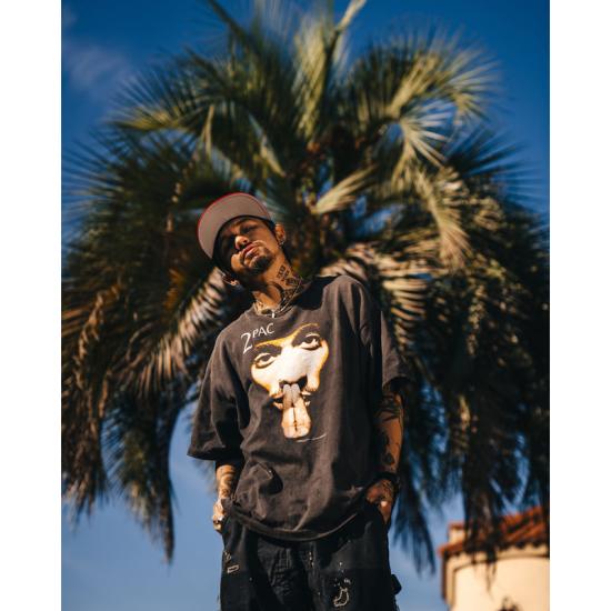 25SS 세인트 미카엘 반팔 티셔츠 HR8C14BK BLACK - SAINT MXXXXXX