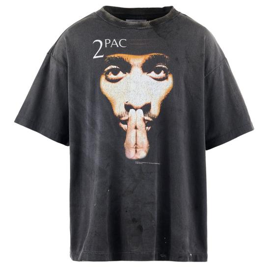 25SS 세인트 미카엘 반팔 티셔츠 HR8C14BK BLACK