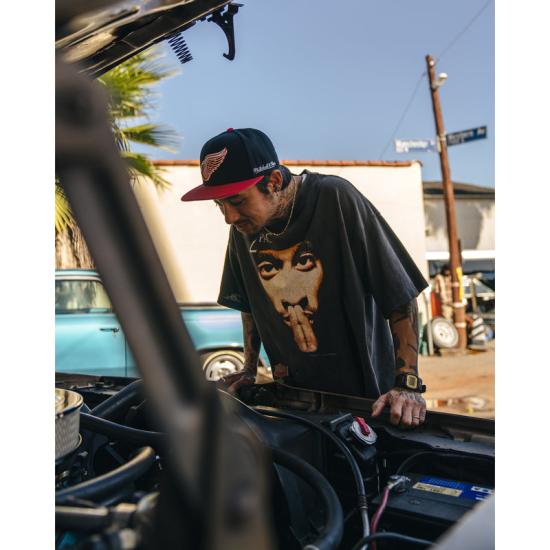 25SS 세인트 미카엘 반팔 티셔츠 HR8C14BK BLACK - SAINT MXXXXXX