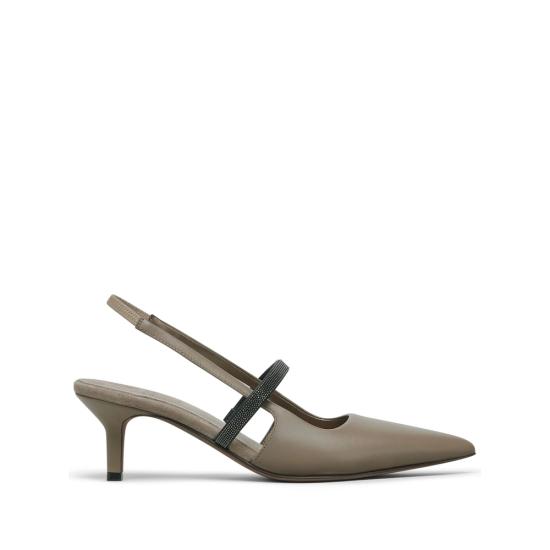 25SS 브루넬로 쿠치넬리 힐/펌프스 MZSKC2715 C5859 BROWN