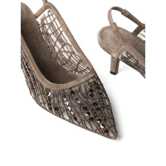 25SS 브루넬로 쿠치넬리 힐/펌프스 MZ93C2705 C3022 BROWN - BRUNELLO CUCINELLI