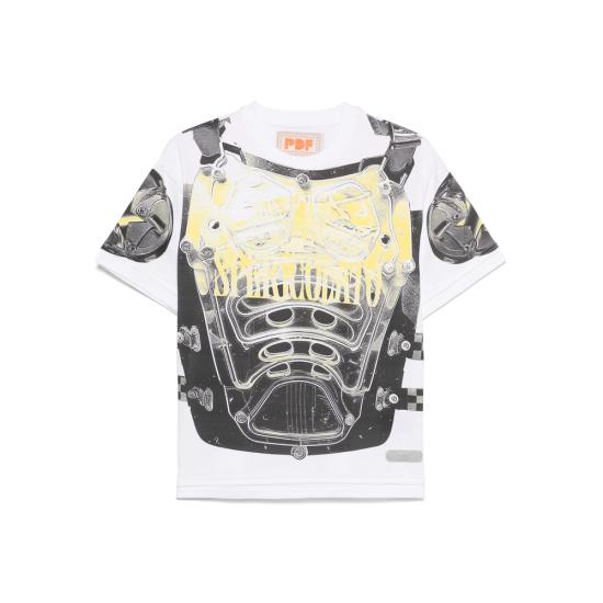 25SS 피디에프 반팔 티셔츠 DFM54009 TJ101 G0021 WHITE YELLOW