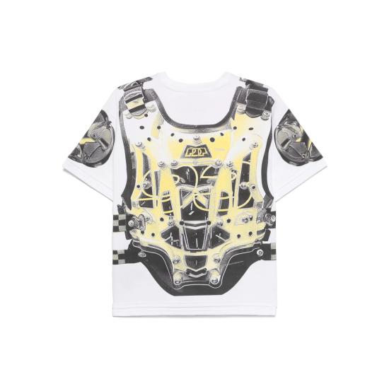 25SS 피디에프 반팔 티셔츠 DFM54009 TJ101 G0021 WHITE YELLOW - PDF