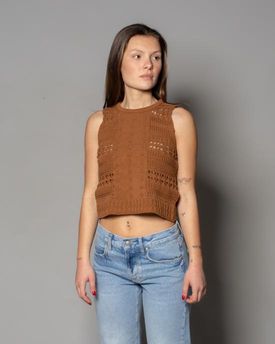 25SS 로이로져스 스웨터 RND90052CL84XXXX C0366 MARRONE - ROY ROGER'S