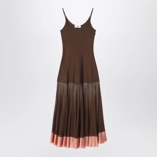 25SS 펜디 원피스 FZDD39AUHR Brown