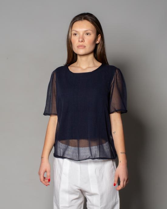 25SS 로베르토 콜리나 반팔 티셔츠 B06021 10 BLU - ROBERTO COLLINA