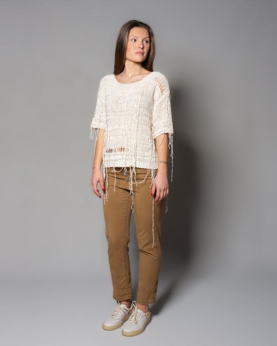 25SS 로베르토 콜리나 반팔 티셔츠 B41321 02 ECRU - ROBERTO COLLINA