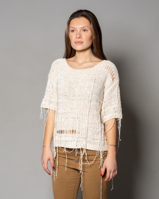 25SS 로베르토 콜리나 반팔 티셔츠 B41321 02 ECRU - ROBERTO COLLINA