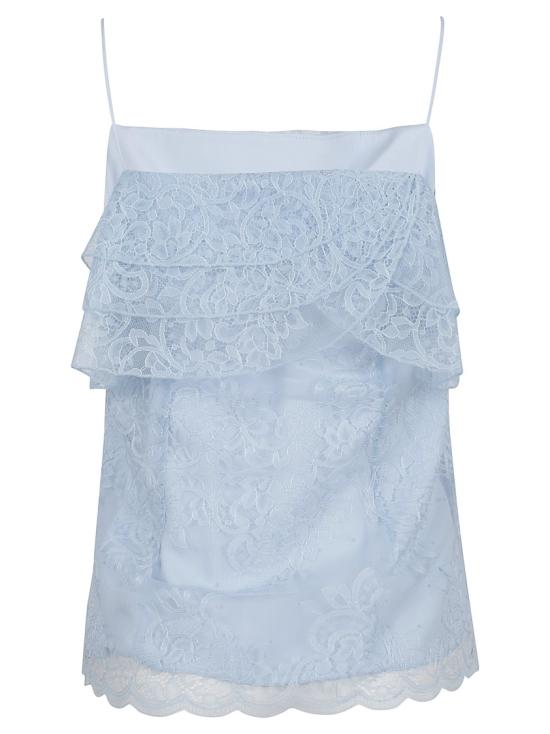 25SS 에르마노 설비노 민소매 티셔츠 D462L327 KTI Blue - ERMANNO SCERVINO