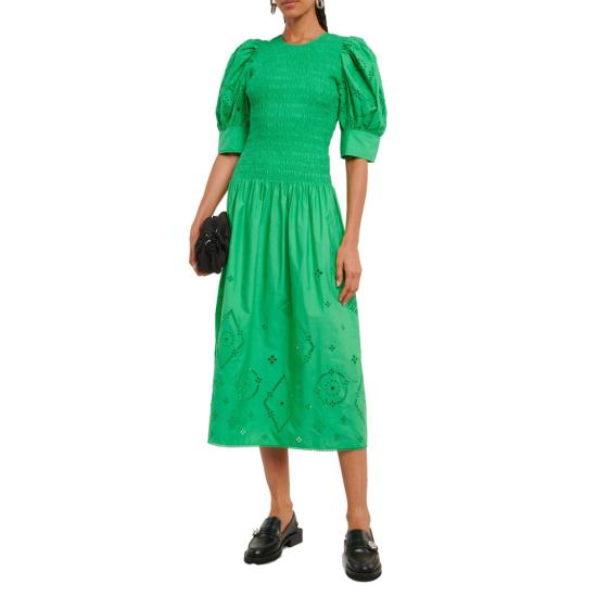  가니 미디 원피스 F7208 801 Green - GANNI