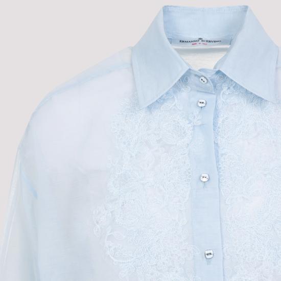 25SS 에르마노 설비노 탑 D462K756JGE Blue - ERMANNO SCERVINO