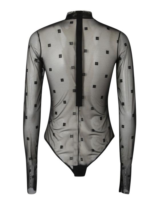  지방시 바디수트 티셔츠 BWB01G3 0ND 001 Black - GIVENCHY