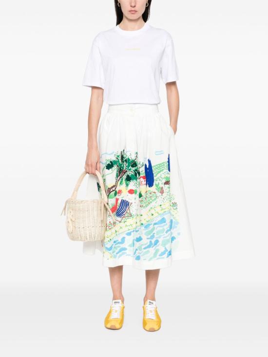 25SS 지아다 베닌카사 반팔 티셔츠 T08 0105 White - GIADA BENINCASA