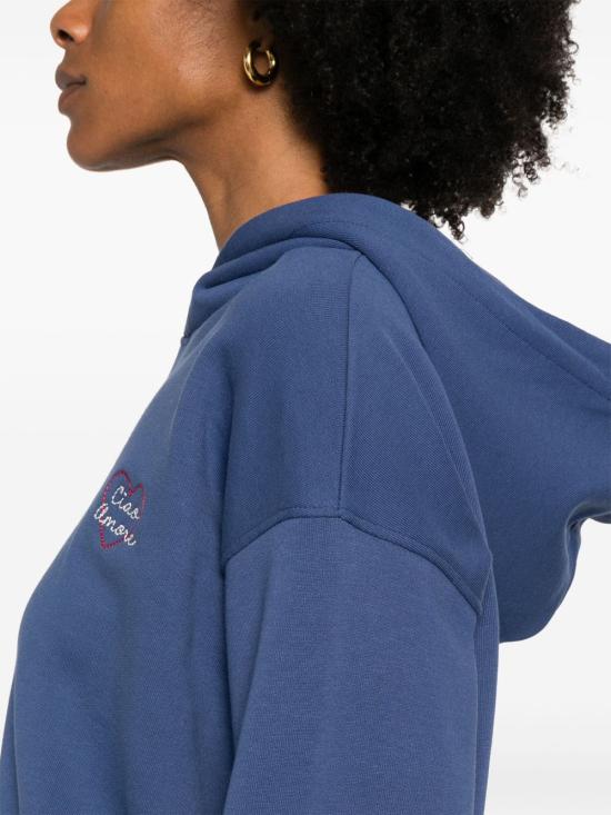 25SS 지아다 베닌카사 후드 티셔츠 T13 39 Blue - GIADA BENINCASA