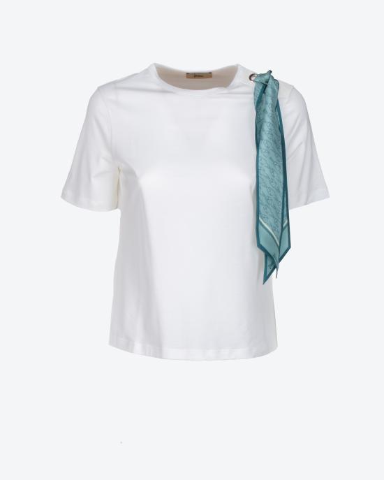 25SS 에르노 반팔 티셔츠 JG000276D 52003 1090 BIANCO AZZURRO - HERNO