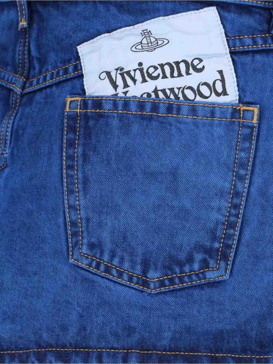 24FW 비비안웨스트우드 숏 원피스 19030012W00HYK309 Blue - VIVIENNE WESTWOOD