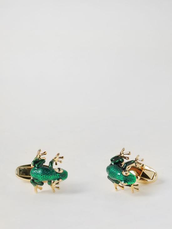 25SS 폴 스미스 커프스 링크/타이 홀더 M1ACUFFPFROG 30 Green